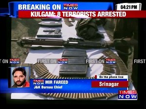 36K views · 1K reactions | #WATCH Hizbul Mujahideen module busted in Kulgam District, 8 over ground workers arrested, arms and ammunition recovered | TIMES NOW | Facebook