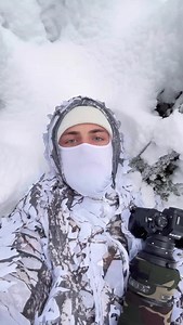 I couldn’t do better, I risked freezing 😍😍❄️❄️ #wildlife #nature #camouflage #animals #snow | mariam.asmr1