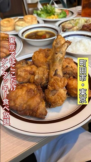 【南町田グランベリーパーク】関東でここだけ！ケンタッキー食べ放題！/KFCレストラン #東京グルメ #ケンタッキー #食べ放題 #vlog
