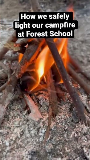 How to light a campfire tutorial | #forestschool #bushcraft #campfire #outdoorcooking
