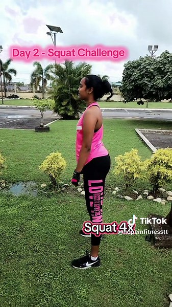 Day 2. Let's see how many days we make #squatchallenge #trendingvideo #trendingsong #legs #glutes #fyp #day2