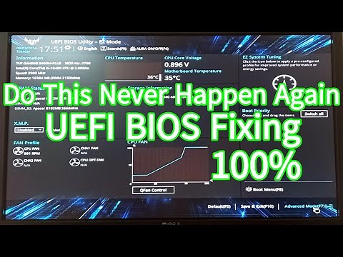 #Fixing Stuck Asus UEFI BIOS EZ Mode