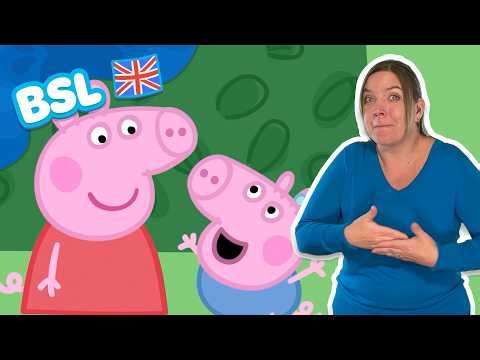 🎶 He Said My Name! 🙏🏻 Peppa Pig with BSL ✊ British Sign Language For Babies and Kids ✋