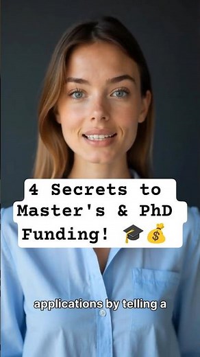 4 Secrets to Master's & PhD Funding! 🎓💰 #studyinusa #GraduateSchool #ScholarshipHacks