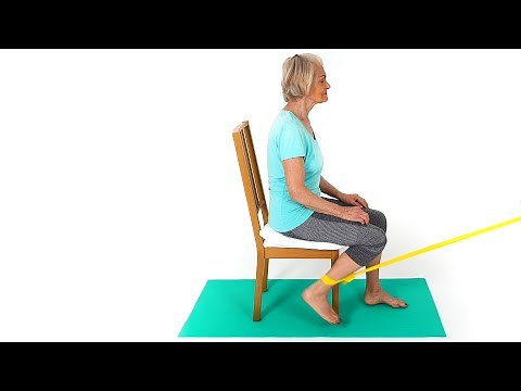 Sitting Knee Flexion with a Band