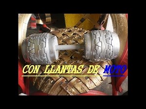 Como hacer unas pesas caseras con llantas (13 kilos)