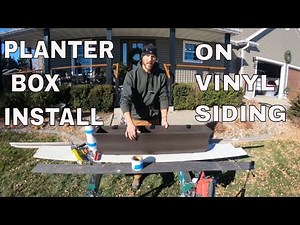 How to install a window planter box on vinyl siding