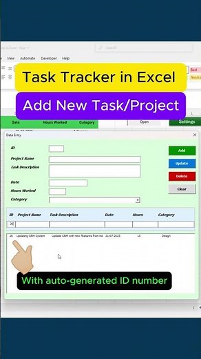 The Ultimate Excel Task Tracker – 1-Click Updates, No Formulas!