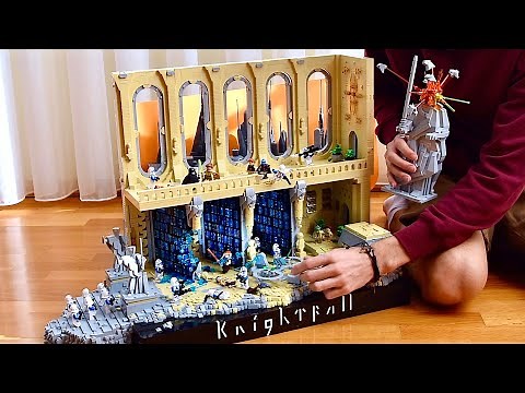 TIMELAPSE: Star Wars Jedi Temple Ruins Coruscant Order 66 Knightfall Battlefront LEGO MOC SpeedBuild