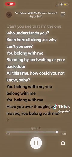 You Belong With Me - Taylor Swift Sped Up Sounds