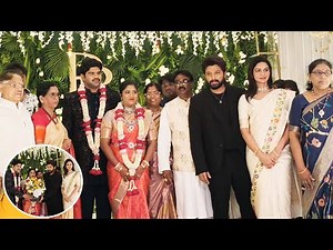 Allu Arjun Attended Releatives Wedding In Hyderabad with His Wife Sneha | TFPC