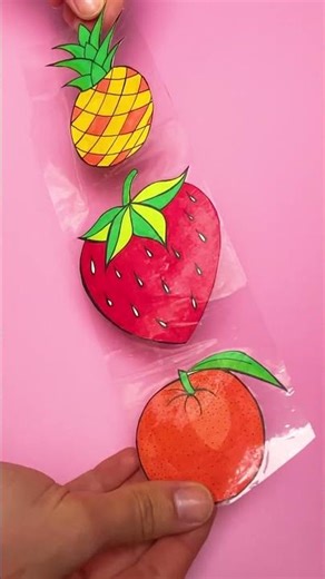 Smashing fruits 🍉 DIY Paper Game 😀