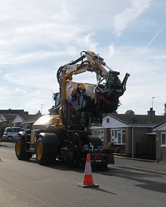 “We’re looking at different and better ways of repairing them, quicker ways of repairing potholes,” A #JCB Pothole Pro ready for collection with Staffordshire County Council. Discover more: fal.cn/3zYwb. | JCB
