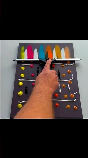 Abstract SQUEEGEE Painting Made Easy for Beginners!