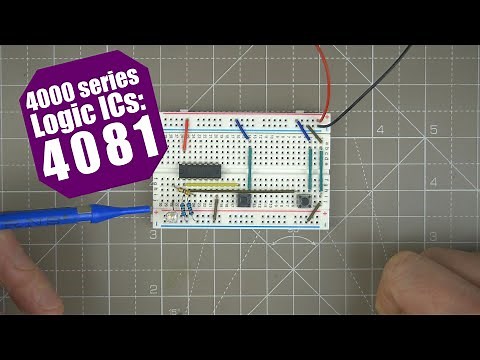 4000 Series Logic ICs : The 4081 Quad 2 Input AND Gate