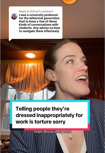 Replying to @DrCruz this is literally a torture scenario. How to tell someone they’re dressed badly for work, chaotic edition.