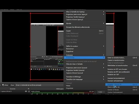 [OBS] Mettre mode captures d'écran en plein écran