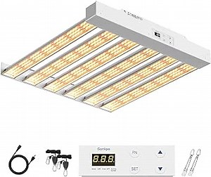 2024 New SPF2000 PRO 200W LED Grow Light 3x3ft Coverage with Veg & Bloom Dimmer Timer Full Spectrum Grow Lamps for Indoor Plants Seeding Flowering LED Plant Light Fixture