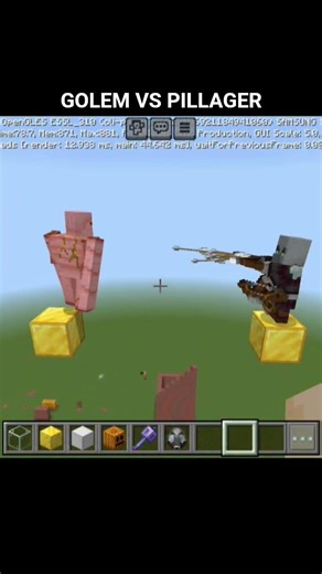 Minecraft 1000 Pillagers vs Iron Golem #minecraft #shorts