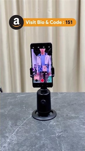 Auto-Tracking 360° Phone Holder | Hands-Free Vlogging & Live Streaming
