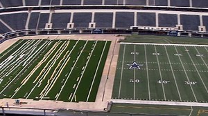 New Turf Being Installed At Cowboys Stadium