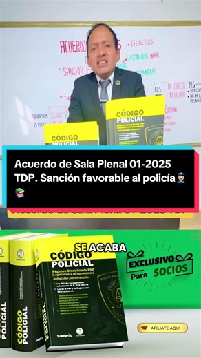 #Nuevo‼️Aplicación de la norma más favorable: TDP puede declarar la ineficacia de la resolución de última instancia‼️ ➡️Descarga: https://jurispol.pe/ikh7 ✅Se publicó en el diario oficial «El Peruano» el Acuerdo de Sala Plena N° 001-2025, aprobado mediante la Resolución de Presidencia Nº 009-2025-P-TDP/IN, del 10DIC2025, que contiene un (01) Tema: «Criterios para la aplicación de la norma posterior más favorable, sobre el DS 016-2025-IN que modifica el Reglamento de la Ley 30714». ✅Debe aplicars