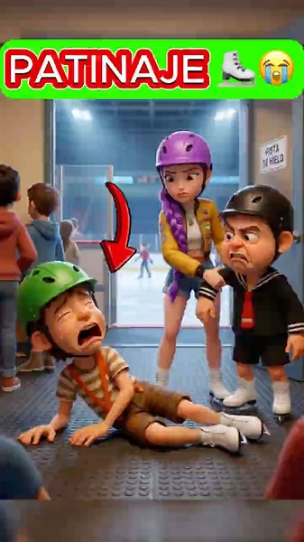 KIKO MOLESTA MUCHO AL CHAVITO EN EL PATINAJE ⛸️🧊😭