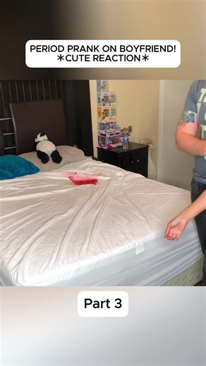 PERIOD PRANK ON BOYFRIEND! ＊CUTE REACTION＊