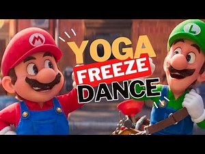 Super Mario Brothers Yoga Freeze Dance | Brain Break | Gonoodle inspired | Yoga for kids