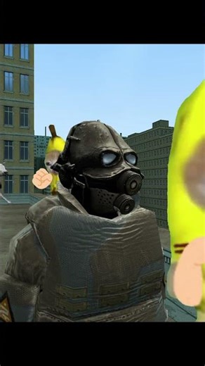 Banana cat paints amazing pictures with paint/ペンキで素晴らしい絵を描くバナナ猫? #shorts #gmod #bananacat