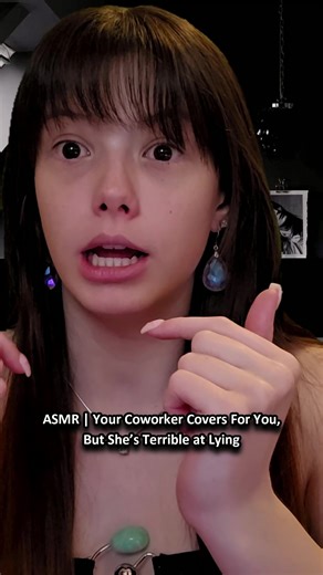 ASMR | Your Co-Worker Covers For You, But She's Terrible at Lying ~YouTube (with long-form videos!): “vannafufu asmr” | Link in bio ♡ #asmr #asmrroleplay #comedyasmr #wlw