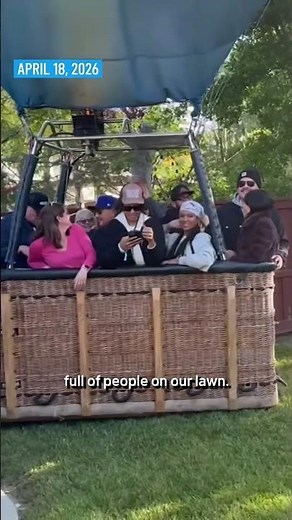 Hot-air balloon filled with people lands in Temecula backyard