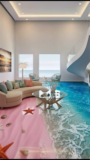 A Pink Sand Beach Hidden Beneath the Living Room Floor