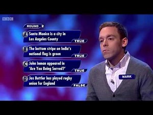 Mark Naylor on 'Perfection' TV Quiz show