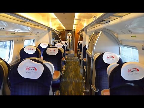 Virgin Trains First Class London Euston to Manchester Piccadilly