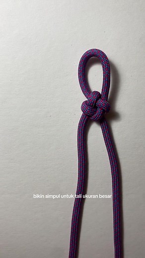 bikin simpul untuk tali ukuran besar, mudah simpel dan hasilnya seperti bunga. #fyp #tutorialtali #macrame