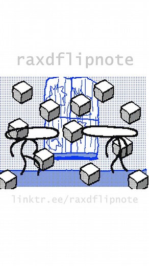 raxd on Instagram: "tungsten cube storm #animation #flipnote #3ds"