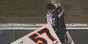 Kyle Larson wins at Eagle Raceway for the second time