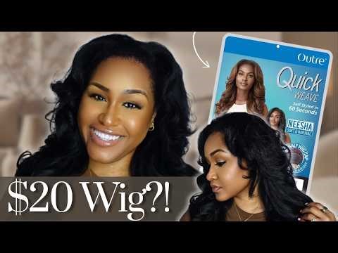 How I Installed a $20 Half Wig (Outre Neesha H304) | Easy Everyday Look