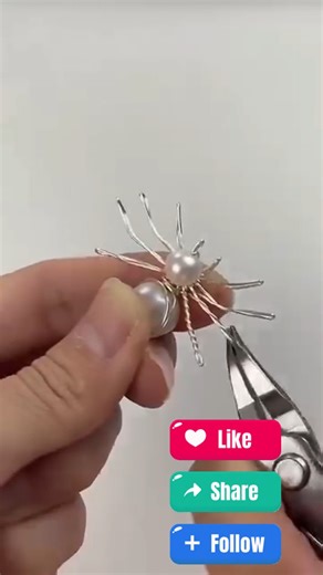7.7K views · 62 reactions | ️ DIY Pearl Spider Design! ️ Elegant,...