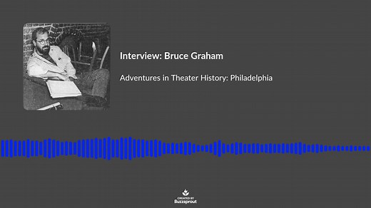 A 60-second sample from the most recent episode of the podcast - an interview with playwright Bruce Graham, just released today! In this section, Bruce is talking about his play "The Philly Fan." | Adventures in Theater History: Philadelphia | Facebook