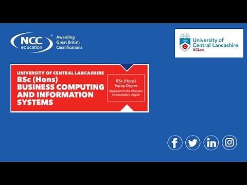 NCC Education BSc (Hons) Business Computing and Information Systems Top-up Degree Webinar