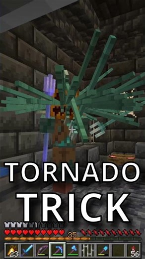 Tornádo tridentů v Minecraftu?! 👀 / SECRET MINECRAFT #63 #minecraft #secret #tricks