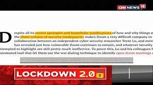 3K views | Zoom has attracted numerous privacy concerns in recent times. The video conferencing app shot to popularity thanks to its easy to use interface and flexible platform.#CNNNews18 #TotalLockdown #CoronavirusOutbreak #IndiaFightsCOVID19 | News18 | Facebook