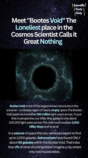 Bootes Void A massive Empty Void Scientist calls it the great nothing #astronomyfacts #space #void