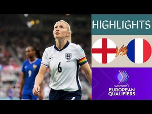 🏴󠁧󠁢󠁥󠁮󠁧󠁿 England vs France 🇫🇷 Women's EURO Qualifying Highlights | Group A3