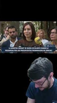 Minister Diana Morant is speechless over Sánchez's budget 🤣