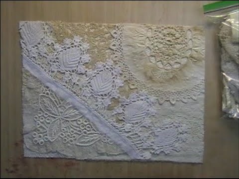 Vintage Lace Collaged Journal Cover Tutorial