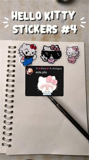 hello Kitty stickers part 4#drawings #stickers #hellokitty #cutestickers #DIY