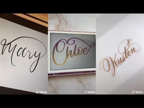 WRITE YOUR NAME WITHOUT PICKING UP YOUR PEN CHALLENGE TIKTOK COMPILATION